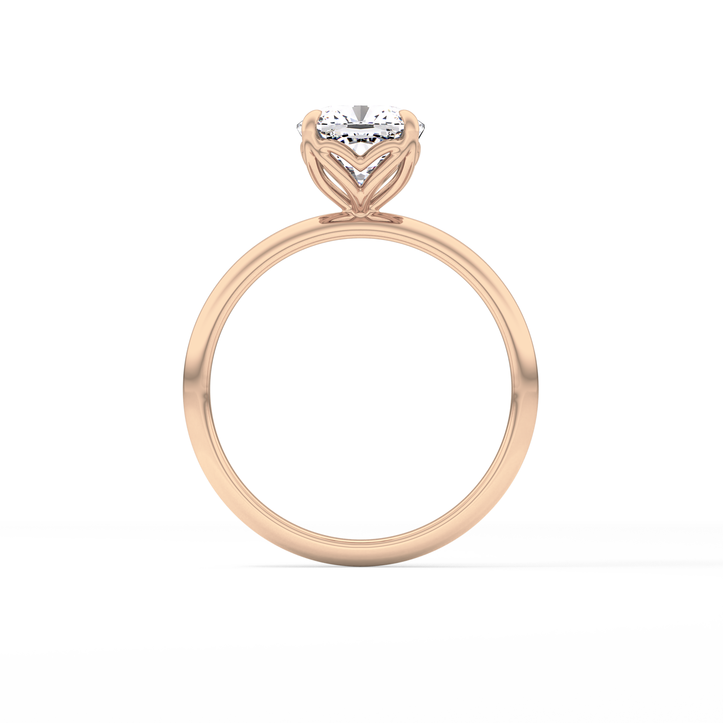 Cushion Solitaire Lab Grown Diamond Engagement Ring