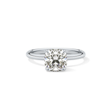 Cushion Solitaire Lab Grown Diamond Engagement Ring