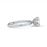 Cushion Solitaire Lab Grown Diamond Engagement Ring