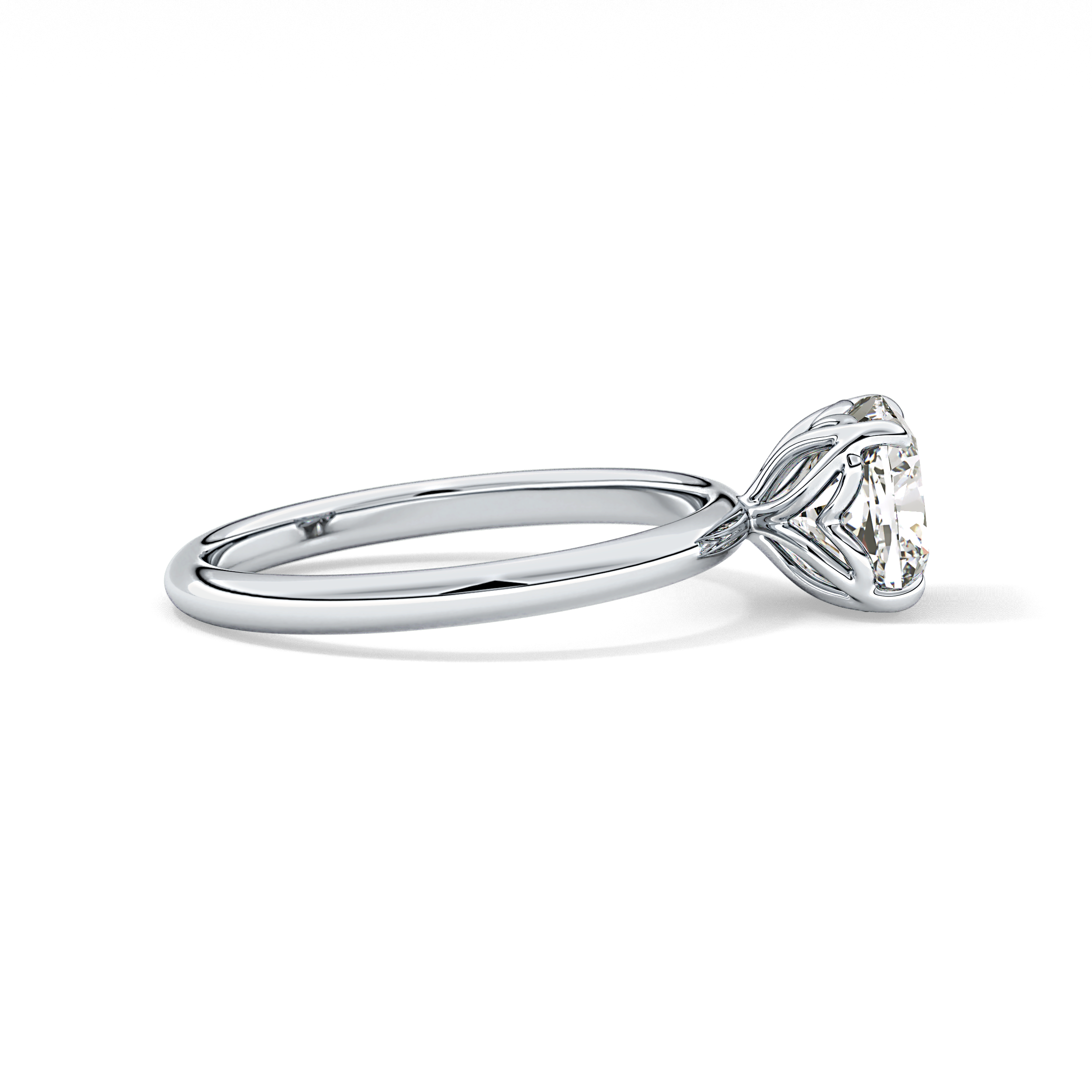Cushion Solitaire Lab Grown Diamond Engagement Ring
