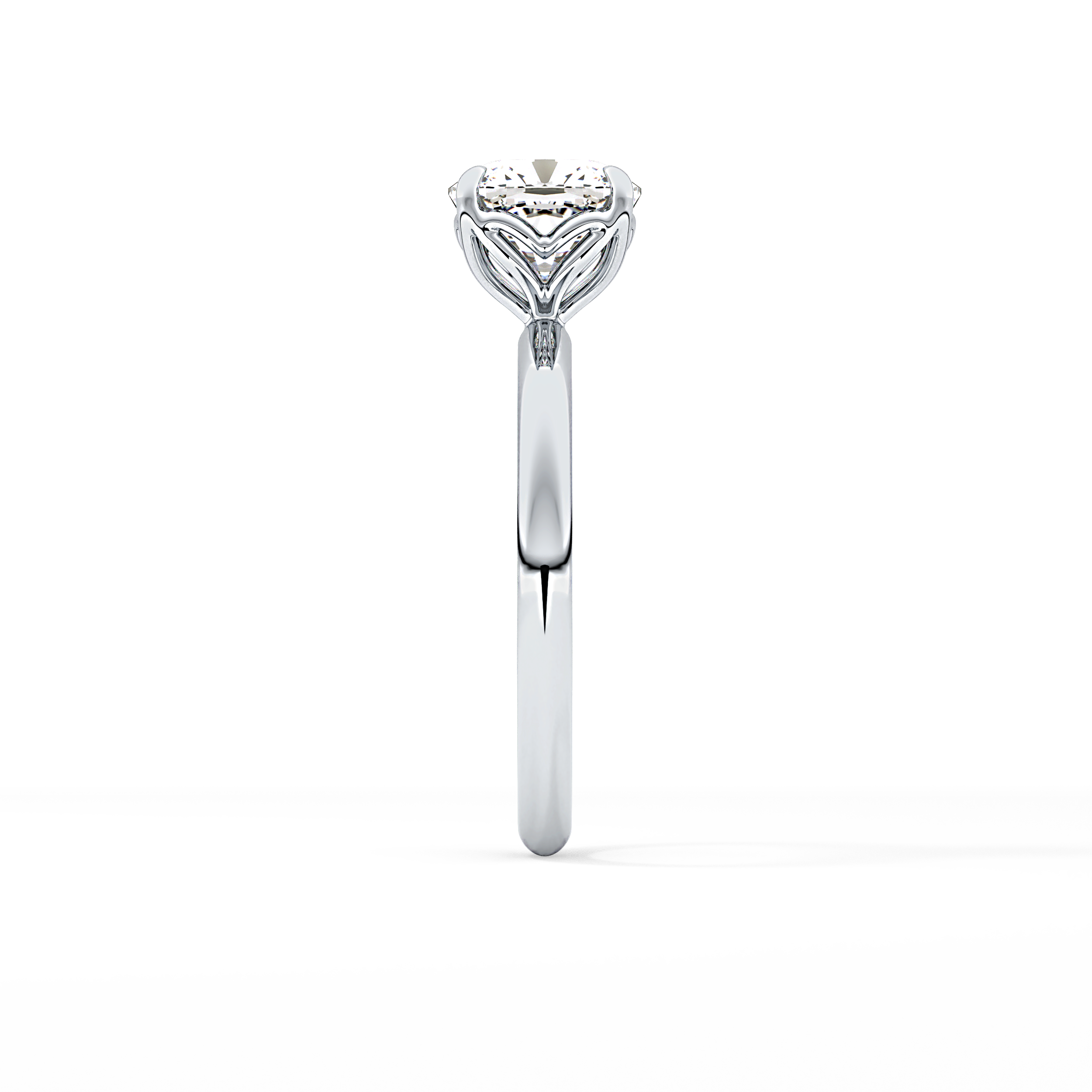 Cushion Solitaire Lab Grown Diamond Engagement Ring