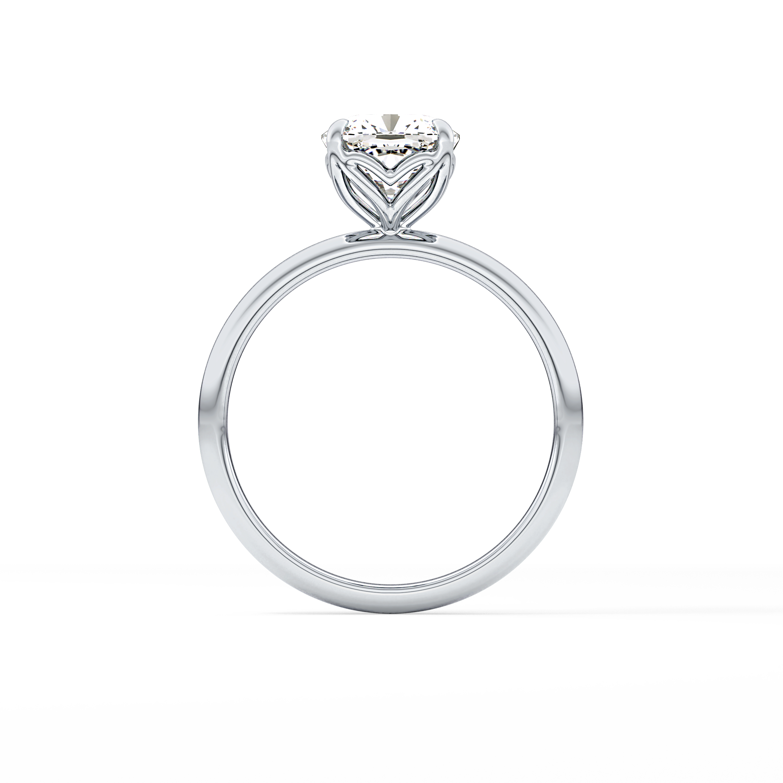 Cushion Solitaire Lab Grown Diamond Engagement Ring