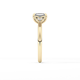 Asscher Solitaire Lab Grown Diamond Engagement Ring