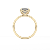 Asscher Solitaire Lab Grown Diamond Engagement Ring