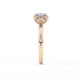 Asscher Solitaire Lab Grown Diamond Engagement Ring