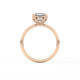 Asscher Solitaire Lab Grown Diamond Engagement Ring