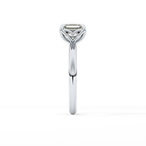 Asscher Solitaire Lab Grown Diamond Engagement Ring