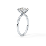 Asscher Solitaire Lab Grown Diamond Engagement Ring
