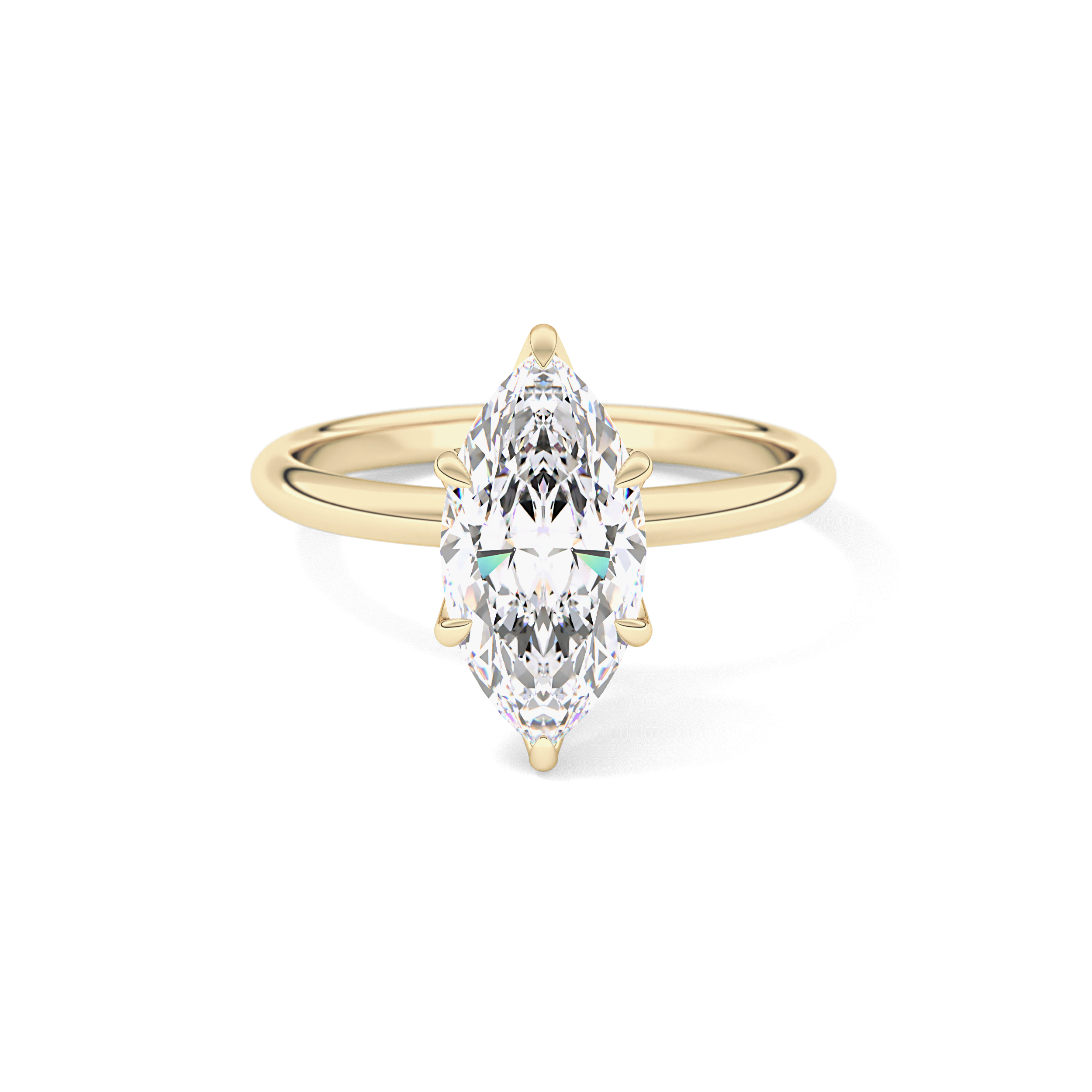 Marquise Solitaire Lab Grown Diamond Engagement Ring
