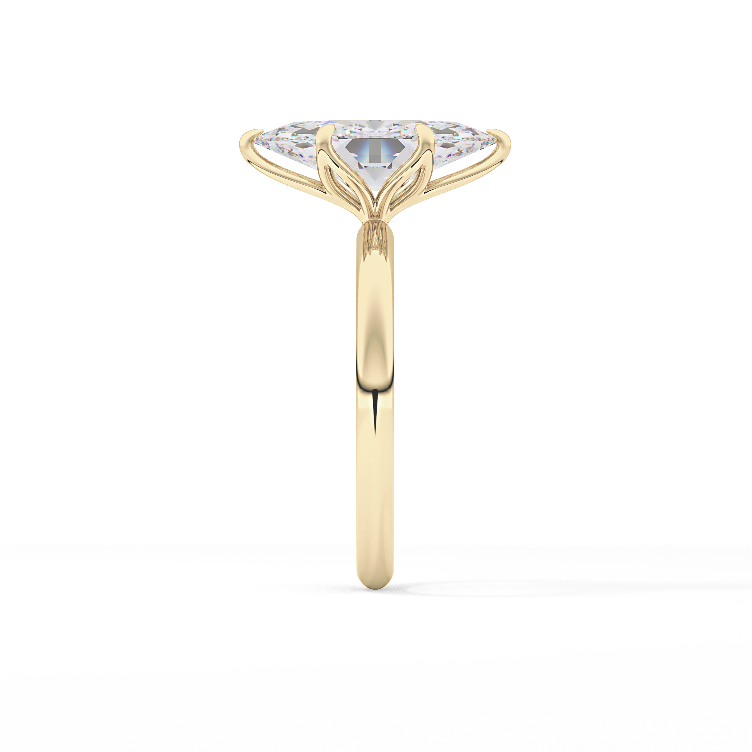 Marquise Solitaire Lab Grown Diamond Engagement Ring