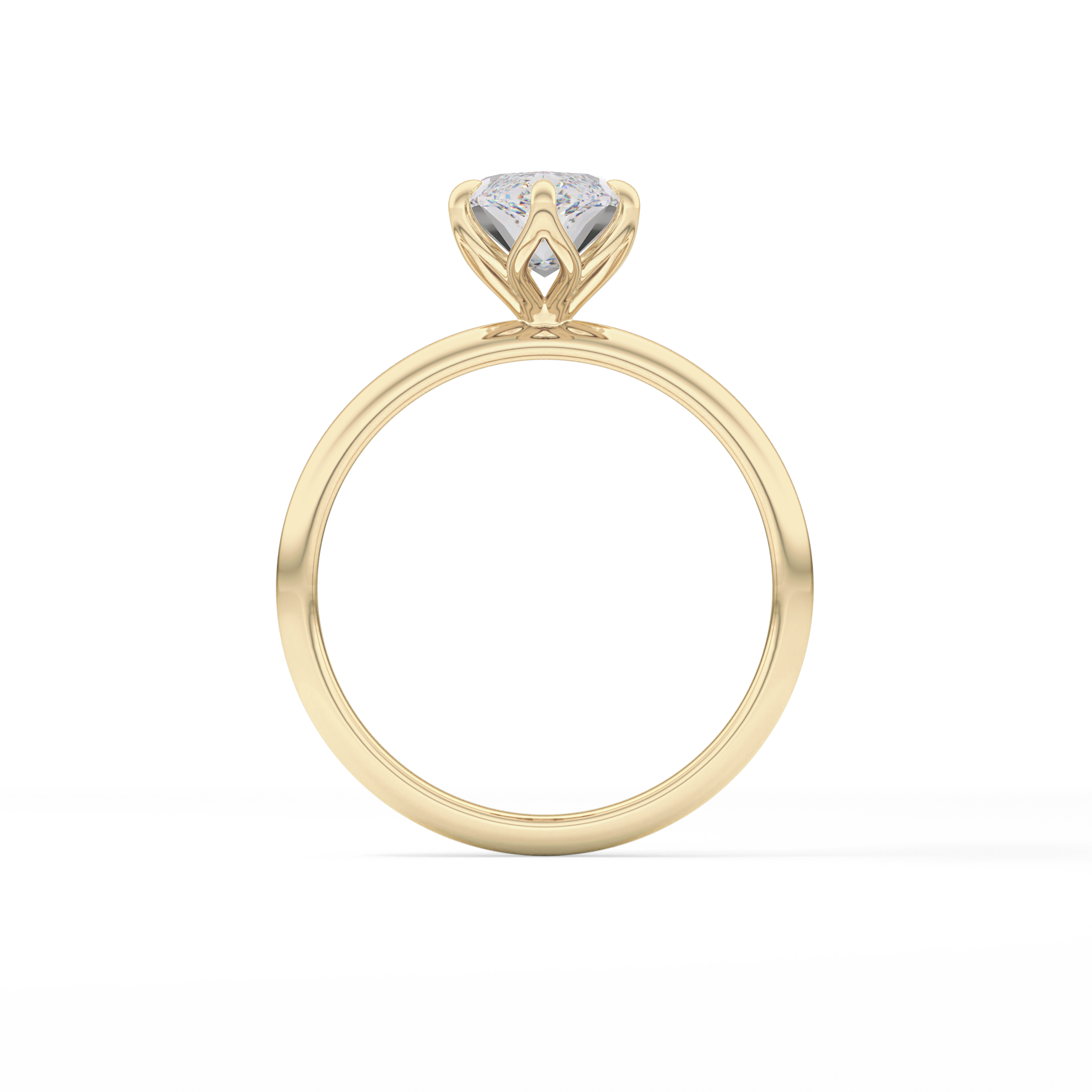Marquise Solitaire Lab Grown Diamond Engagement Ring