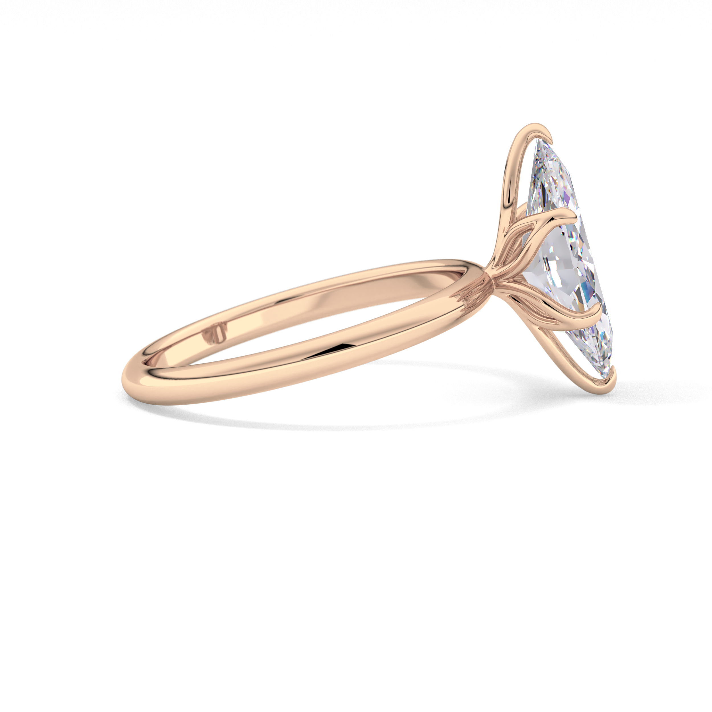 Marquise Solitaire Lab Grown Diamond Engagement Ring