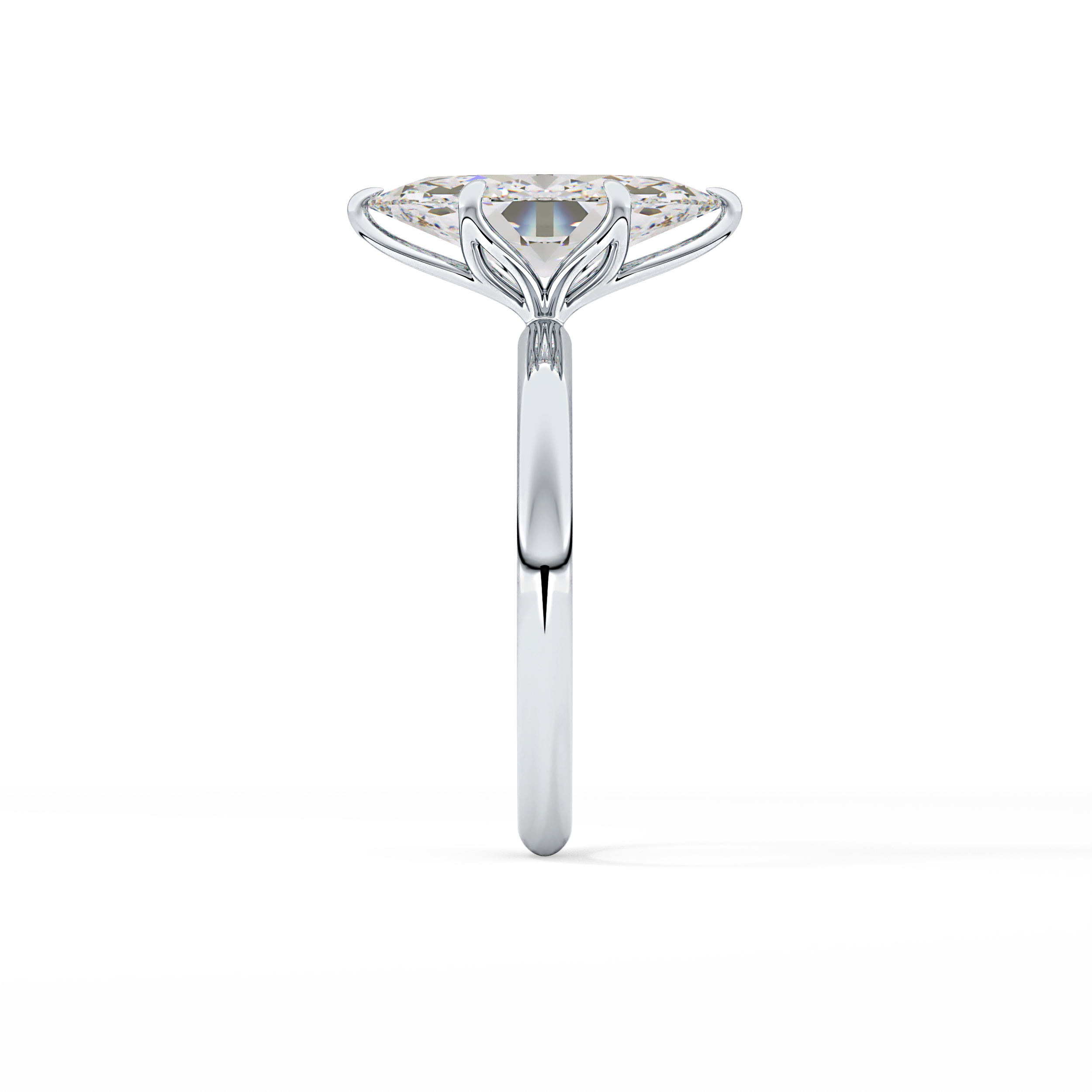 Marquise Solitaire Lab Grown Diamond Engagement Ring