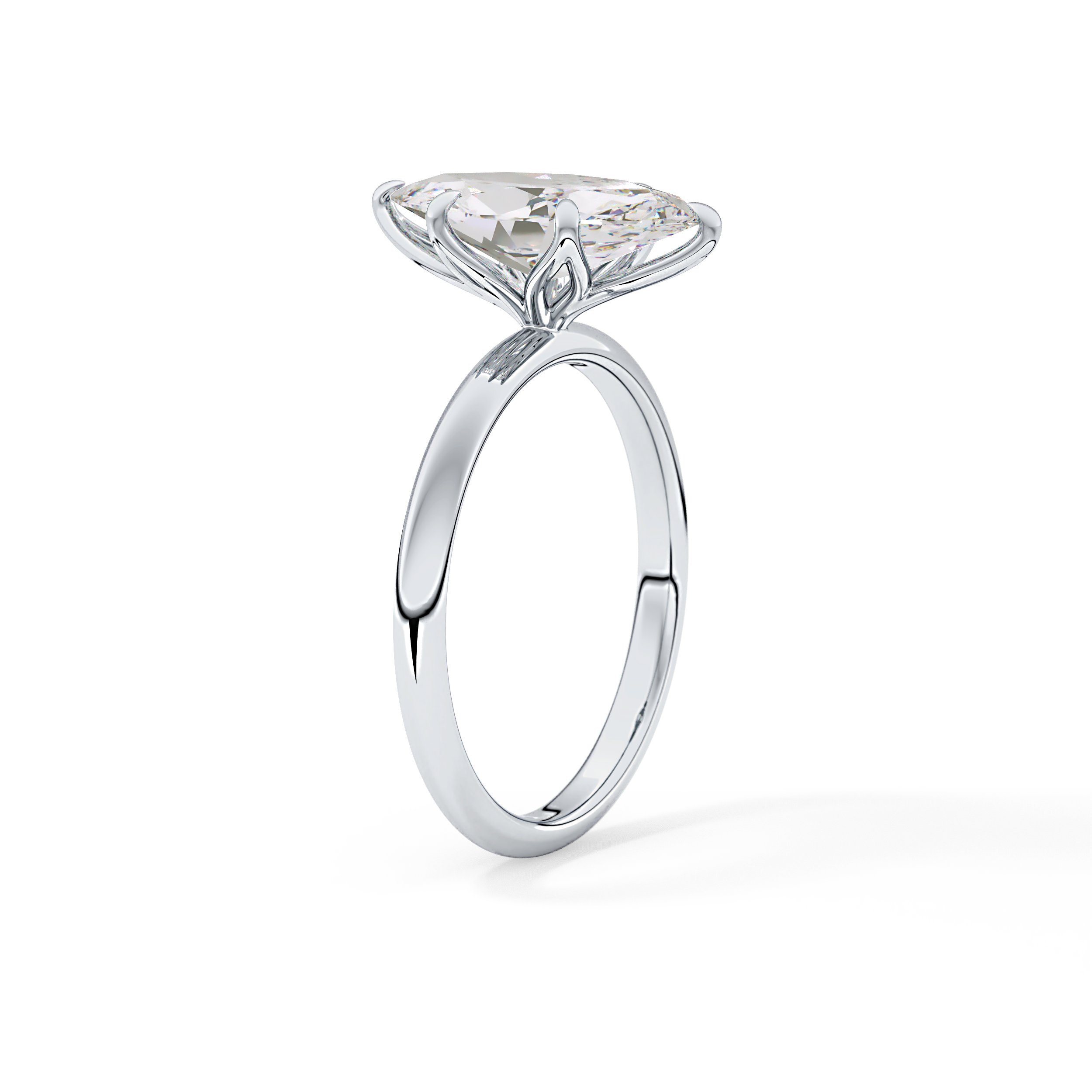 Marquise Solitaire Lab Grown Diamond Engagement Ring