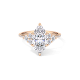 Marquise Cluster Lab Grown Diamond Engagement Ring