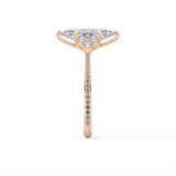 Marquise Cluster Lab Grown Diamond Engagement Ring