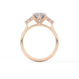 Marquise Cluster Lab Grown Diamond Engagement Ring