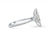 Marquise Cluster Lab Grown Diamond Engagement Ring