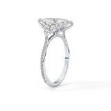 Marquise Cluster Lab Grown Diamond Engagement Ring