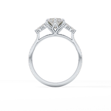 Marquise Cluster Lab Grown Diamond Engagement Ring