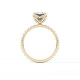 Emerald Pave Lab Grown Diamond Engagement Ring