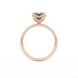 Emerald Pave Lab Grown Diamond Engagement Ring