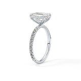 Emerald Pave Lab Grown Diamond Engagement Ring