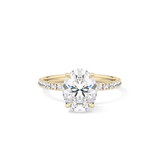 Oval Pave Lab Grown Diamond Engagement Ring
