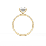 Oval Pave Lab Grown Diamond Engagement Ring
