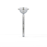 Oval Pave Lab Grown Diamond Engagement Ring