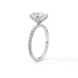 Oval Pave Lab Grown Diamond Engagement Ring