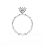 Oval Pave Lab Grown Diamond Engagement Ring