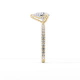 Pear Pave Lab Grown Diamond Engagement Ring