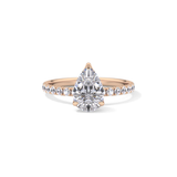 Pear Pave Lab Grown Diamond Engagement Ring