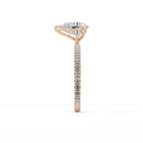 Pear Pave Lab Grown Diamond Engagement Ring