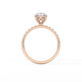 Pear Pave Lab Grown Diamond Engagement Ring