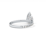 Pear Pave Lab Grown Diamond Engagement Ring