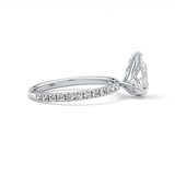 Pear Pave Lab Grown Diamond Engagement Ring