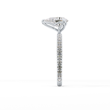 Pear Pave Lab Grown Diamond Engagement Ring