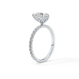 Pear Pave Lab Grown Diamond Engagement Ring