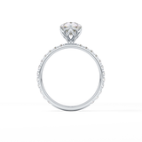 Pear Pave Lab Grown Diamond Engagement Ring