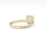 Cushion Pave Lab Grown Diamond Engagement Ring