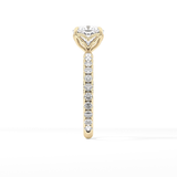 Cushion Pave Lab Grown Diamond Engagement Ring
