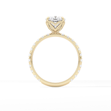Cushion Pave Lab Grown Diamond Engagement Ring