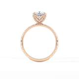 Cushion Pave Lab Grown Diamond Engagement Ring