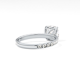 Cushion Pave Lab Grown Diamond Engagement Ring
