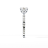 Cushion Pave Lab Grown Diamond Engagement Ring