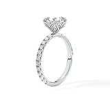 Cushion Pave Lab Grown Diamond Engagement Ring