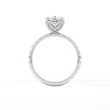 Cushion Pave Lab Grown Diamond Engagement Ring
