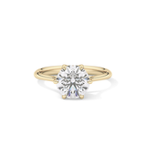 Round Solitaire Lab Grown Diamond Engagement Ring